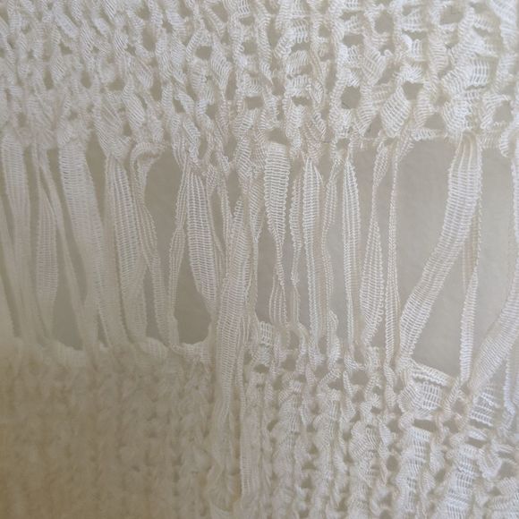 Absolutely Boho Fringe Cream Tunic Vest - Picture 5 of 8